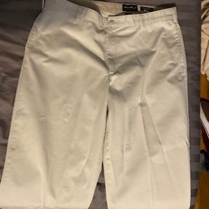 White 40 x 30 Eddie Bauer skating/dress pants, Wrinkle resistant relaxed fit